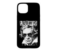 Custodia per iPhone 15 Plus Ludwig van Beethoven - Compositore divertente retrò Pop Art Music