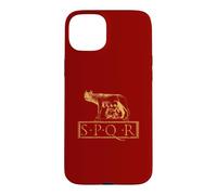 Custodia per iPhone 15 Plus Lupa Capitolina SPQR Roma