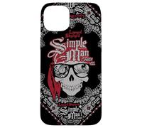 Custodia per iPhone 15 Plus Lynyrd Skynyrd Skull Paisley Simple Man Pirate Vintage Rock