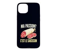 Custodia per iPhone 15 Plus Ma Passion C'est Le Saucisson Salumi Francesi
