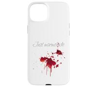 Custodia per iPhone 15 Plus macchia rossa con marmellata umorismo shock mamma