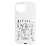 Custodia per iPhone 15 Plus Macchina da gioco Pinball Arcade Vintage Gamer, stampa brevettata