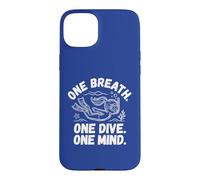 Custodia per iPhone 15 Plus Maglia apnea: One Breath - One Dive, One Mind. Apnea