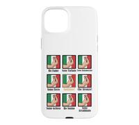 Custodia per iPhone 15 Plus Maglietta con scritta "Italian Hand Gestures Funny Italy Flag Graphic Shirt Design