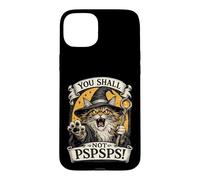 Custodia per iPhone 15 Plus Maine Coon Cat Wizard You Shall Not PSPS Fantasy Magic