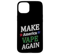 Custodia per iPhone 15 Plus Make America Vape Again Meme dispositivo vaping aromatizzato divertente