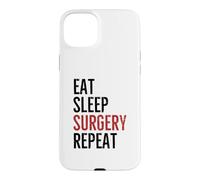 Custodia per iPhone 15 Plus Mangiare Chirurgia Del Sonno Ripetere Medico Chirurgo Medicina Ospedale