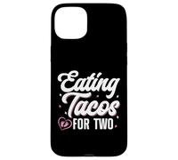 Custodia per iPhone 15 Plus Mangiare Tacos per due bambini Annuncio di gravidanza Mamma orgogliosa