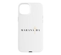 Custodia per iPhone 15 Plus Maranatha citazione greca vieni signore gesù