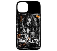 Custodia per iPhone 15 Plus Maria magdalena nell'arte del design religioso gotico