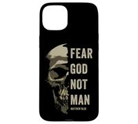 Custodia per iPhone 15 Plus Matthew 10:2 Fear God Not Man - Christian Faith Bible Gospel