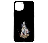 Custodia per iPhone 15 Plus Medievale Guerriero Santo Cavaliere Templare Deus Vult Vintage