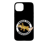 Custodia per iPhone 15 Plus Mens Womens Kids I Raise Tiny Dinosaurs Leopard Gecko Lover