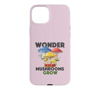 Custodia per iPhone 15 Plus Mi chiedo dove i funghi crescono foraggiamento amante delle vibrazioni della foresta