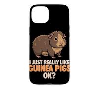 Custodia per iPhone 15 Plus Mi piacciono davvero le cavie Ok Cute Teddy Guinea Pig