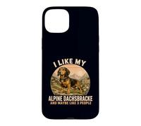 Custodia per iPhone 15 Plus Mi piace il mio Alpine Dachsbracke e forse come 3 persone umorismo