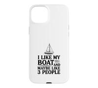 Custodia per iPhone 15 Plus Mi piace la mia barca e forse 3 persone