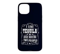 Custodia per iPhone 15 Plus Mi piace la tequila e forse due persone Umorismo bere alcolici