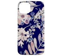Custodia per iPhone 15 Plus Midnight Indigo Eucalipto & Mirtillo Botanico