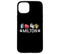 Custodia per iPhone 15 Plus Milton Nome cane personalizzato Milton Pet Lover