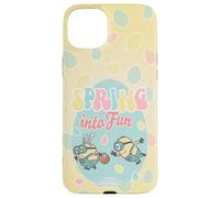 Custodia per iPhone 15 Plus Minions Easter Spring Into Fun
