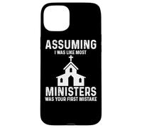 Custodia per iPhone 15 Plus Minister Apparel - Divertente design dei migliori ministri