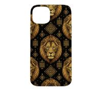 Custodia per iPhone 15 Plus Modello Igbo Isi Agu Testa di Leone - Patrimonio Nigeriano & Cultura