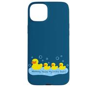 Custodia per iPhone 15 Plus Mommy You're My Lucky Duck Cute Rubber Ducky