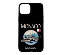 Custodia per iPhone 15 Plus Monaco Travel City Adventure