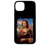 Custodia per iPhone 15 Plus Monna Lisa A Las Vegas Vacanza Viaggio Cocktail Viaggio