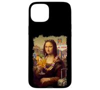 Custodia per iPhone 15 Plus Monna Lisa A Las Vegas Vacanza Viaggio Cocktail Viaggio