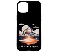 Custodia per iPhone 15 Plus Mont Saint Michel France Normandy Catholic Travel Lover