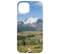 Custodia per iPhone 15 Plus Montagne Rocciose Scenic Valley Fiume Paesaggio Grafico