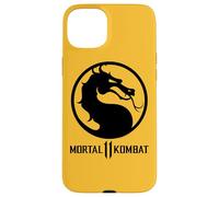 Custodia per iPhone 15 Plus Mortal Kombat 11 Dragon Black Logo