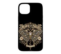 Custodia per iPhone 15 Plus Moth Celestial Art: Segui la Luce della Notte