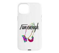Custodia per iPhone 15 Plus MOTIVATIONAL " I AM ENOUGH " Colorful Praying Hands