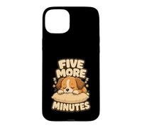 Custodia per iPhone 15 Plus Motivo cucciolo ancora cinque minuti