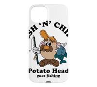 Custodia per iPhone 15 Plus Mr Potato Head Classic Fish N Chips