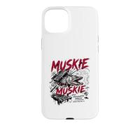 Custodia per iPhone 15 Plus Muskie pesca d'agguato d'acqua dolce