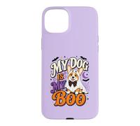 Custodia per iPhone 15 Plus My Corgi Dog is My Boo Carino Halloween Ghost Dog Lover