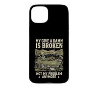 Custodia per iPhone 15 Plus My Give A Damn Is Broken Funny Retirement Fishing Dad