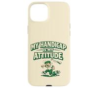 Custodia per iPhone 15 Plus "My Handicap Is My Attitude", divertente regalo per golfisti