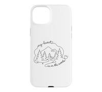 Custodia per iPhone 15 Plus My Heart Is In The Woods Forest Nature Enthusiast