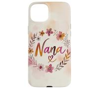 Custodia per iPhone 15 Plus Nana Floral Heart Flower Cottagecore Cute Grandma