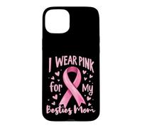 Custodia per iPhone 15 Plus Nastro di sensibilizzazione contro il cancro della mamma I Wear For My Besties