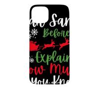 Custodia per iPhone 15 Plus Natale Caro Babbo Natale prima di spiegare quanto ne sai?