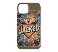 Custodia per iPhone 15 Plus Natty Naturale Bodybuilder Comico Supereroe