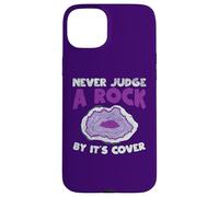 Custodia per iPhone 15 Plus Never Judge A Rock dalla copertina Funny Rockhounding