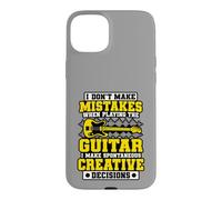 Custodia per iPhone 15 Plus Non faccio errori Chitarra Divertenti Decisioni creative