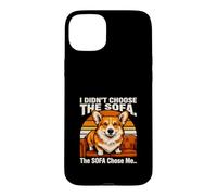 Custodia per iPhone 15 Plus Non ho scelto il divano Il divano mi ha scelto Corgi